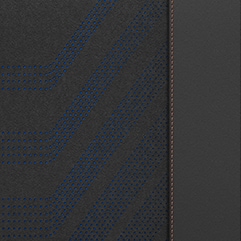 Dynamic design ambient with bucket seats.