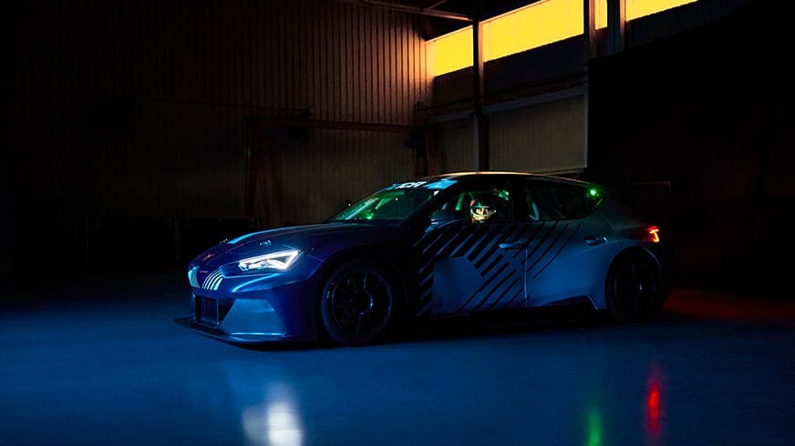 New CUPRA Leon E Racer Electric Racing Car